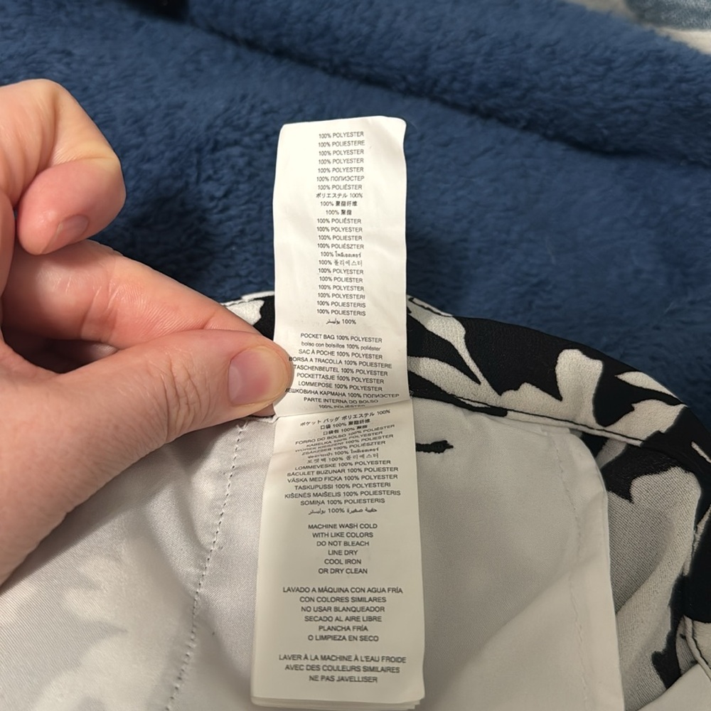 Michael Kors Black and White Wide Leg Pant - Picture 4 of 4